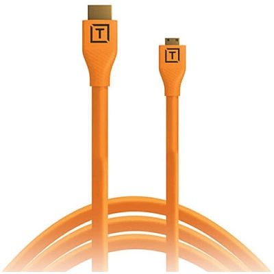 Кабель Tether Tools TetherPro HDMI Micro to HDMI 4.6m Orange (H2D15-ORG)