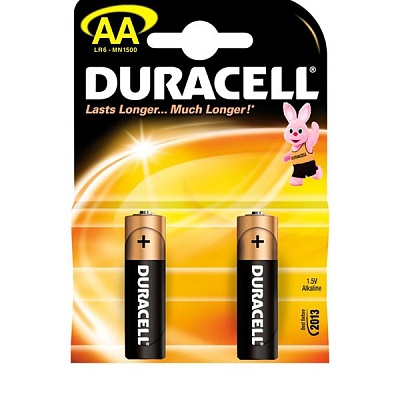 Батарейка DURACELL LR06/MN1500 2BL Basic АА 2шт в блистере