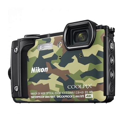 Фотоаппарат Nikon Coolpix W300 Камуфляж (16Mp/5x/4K/Wi-Fi/BT)