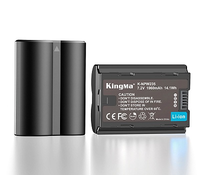 Аккумулятор Kingma NP-W235 (1960mAh) с защитным кейсом