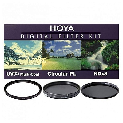 Комплект светофильтров Hoya DIgital filter kit: UV (C) HMC Multi, PL-CIR, NDX8 37mm