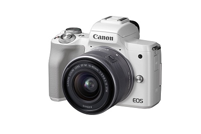 Фотоаппарат беззеркальный Canon EOS M50 Kit 15-45mm f/3.5-5.6 IS STM White