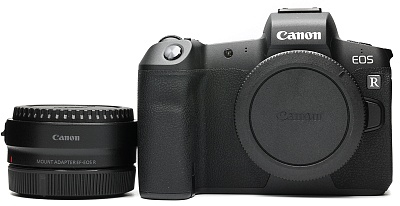 Фотоаппарат комиссионный Canon EOS R Body + EF-EOS R (б/у, гарантия до 11.11.2021, S/N 83023001039) 