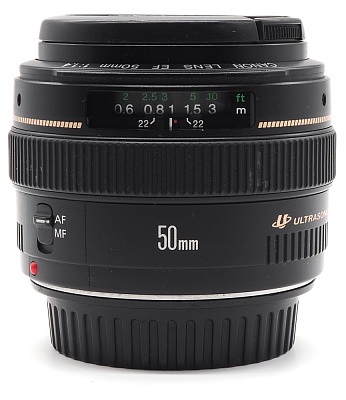 Объектив комиссионный Canon EF 50mm f/1.4 USM (б/у, гарантия 14 дней, S/N 10890171) 