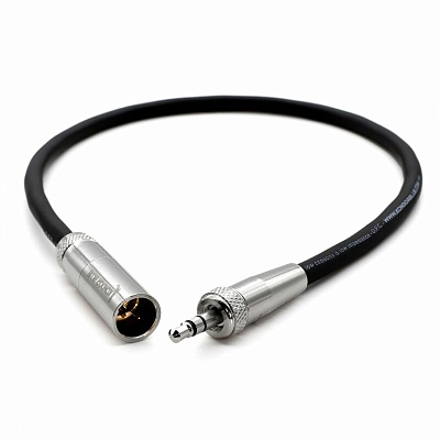 Аренда кабеля GS-Pro mini XLR (m) - miniJack 3.5mm (m) с зажимом, 50см