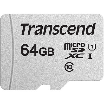 Карта памяти Transcend microSDXC 64GB UHS-I U1 R95/W45MB/s (TS64GUSD300S-A)