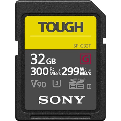 Карта памяти Sony Tough SDHC 32GB UHS-II U3 V90 R300/W300MB/s (SF-G32T)