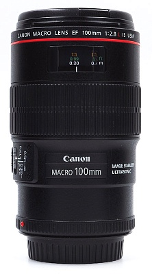 Объектив комиссионный Canon EF 100mm f/2.8L Macro IS USM (б/у, гарантия 14дней, S/N 3730516)