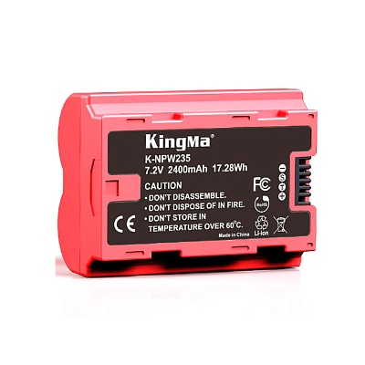 Аккумулятор Kingma NP-W235 (2400 мАч) с защитным кейсом