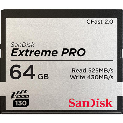 Карта памяти SanDisk Extreme Pro CFast 2.0 64GB R525/W430MB/s (SDCFSP-064G-G46D)