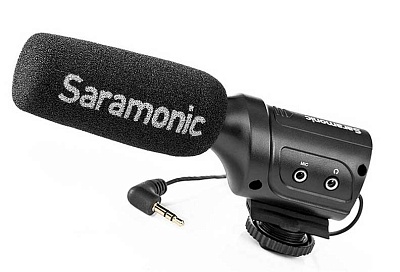 Микрофон Saramonic SR-M3, накамерный, направленный, 3.5mm