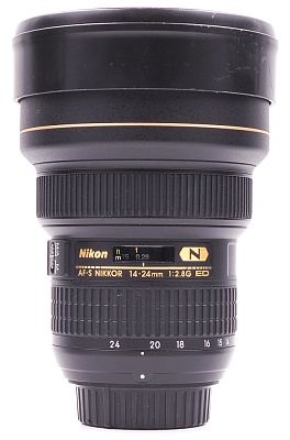 Объектив комиссионный Nikon 14-24mm f/2.8G ED AF-S Nikkor (б/у, гарантия 14 дней, S/N 371694) - «Бинар» Объектив комиссионный Nikon 14-24mm f/2.8G ED AF-S Nikkor (б/у, гарантия 14 дней, S/N 371694)