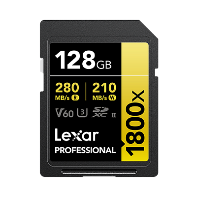 Карта памяти Lexar Professional SDXC 128GB UHS-II U3 V60 R270/W180MB/s (LSD1800128G-BNNNG)