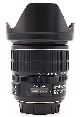 Объектив комиссионный Canon EF-S 15-85mm f/3.5-5.6 IS USM (б/у, гарантия 14 дней, S/N 0352502734)