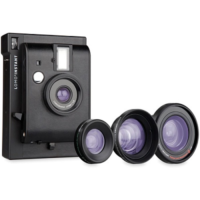 Фотоаппарат моментальной печати Lomography LOMO'Instant Black Edition + объективы