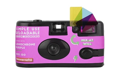 Многоразовый пленочный фотоаппарат Lomography Simple Use + пленка LomoChrome Purple 400/36