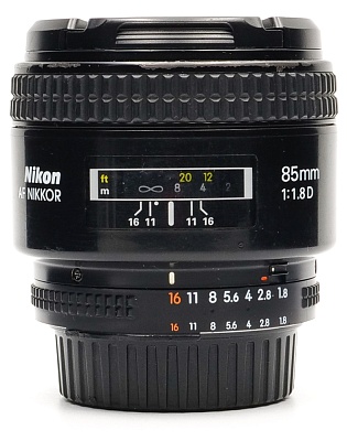 Объектив комиссионный Nikon 85mm f/1.8D AF-S Nikkor (б/у, гарантия 14 дней, S/N 2106039)