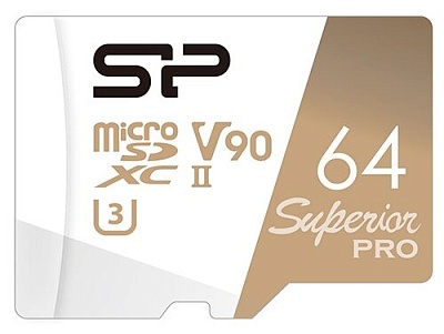 Карта памяти Silicon Power microSDXC 64GB UHS-II U3 V90 R290/W160MB/s (SP064GBSTXKA2V20SP)