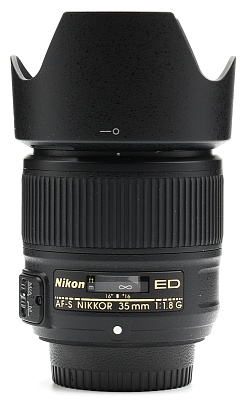 Объектив комиссионный Nikon 35mm f/1.8G ED AF-S Nikkor (б/у, гарантия 14 дней, S/N 272559) 