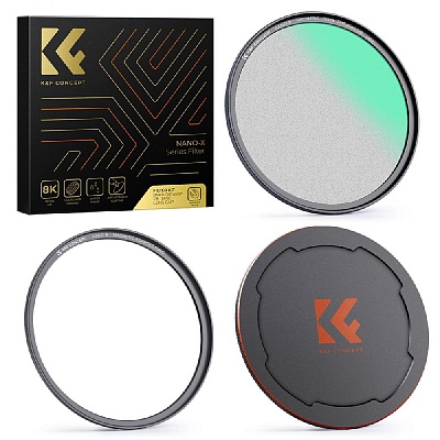 Светофильтр K&F Concept Nano-X Black Diffusion 1/8 MRC 82mm смягчающий с магнитной крышкой