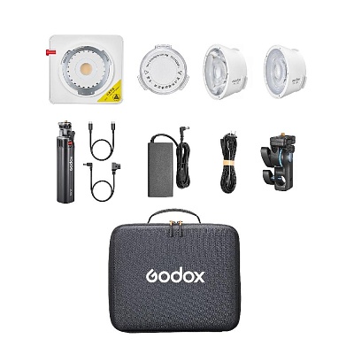 Осветитель Godox ML100R Kit3 (с BG02) 1800К-10000K светодиодный для видео и фотосъемки