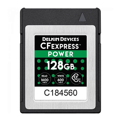 Карта памяти Delkin CFexpress 128GB R1600/W600Mb/s (DCFX1-128) (б/у) 