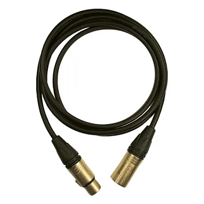 Кабель микрофонный GS-PRO XLR3F-XLR3M (Black) 4м, балансный