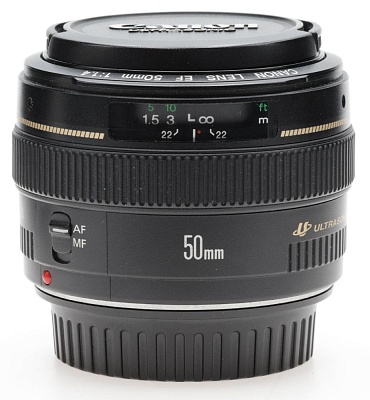 Объектив комиссионный Canon EF 50mm f/1.4 USM (б/у, гар-я 14 дней, S/N 92593595)