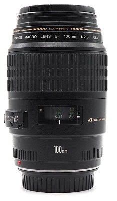 Объектив комиссионный Canon EF 100mm f/2.8 Macro USM (б/у, гарантия 14 дней, S/N 32602040)