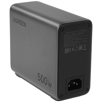 Сетевое зарядное устройство UGREEN X759 USB-A 5xUSB-C 500W 5A серый