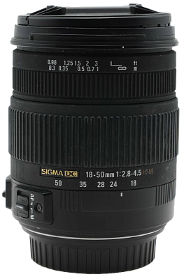 Объектив комиссионный Sigma AF 18-50mm f/2.8-4.5 DC OS HSM EF-S (б/у, г-я 14 дней, S/N 11497068)