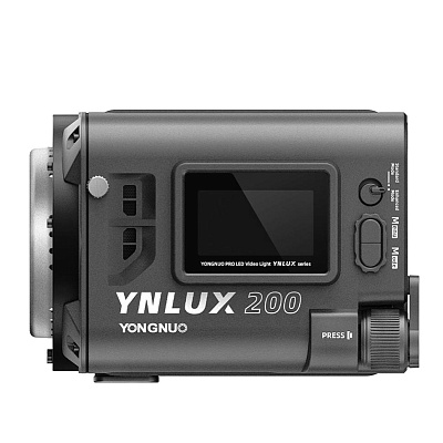 Осветитель Yongnuo LUX200 2700-6500K, светодиодный для видео и фотосъемки, серый
