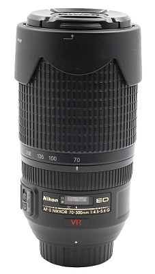 Объектив комиссионный Nikon 70-300mm f/4.5-5.6G ED-IF AF-S VR (б/у,г-я 14 дн., S/N 2584660)
