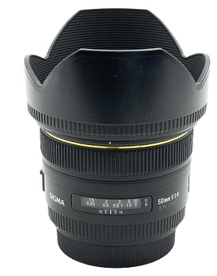 Объектив комиссионный Sigma 50mm f/1.4 DG HSM Art Canon EF (б/у, гарантия 14 дней, S/N 55658024)