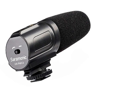 Микрофон Saramonic SR-PMIC3, накамерный, направленный, 3.5mm