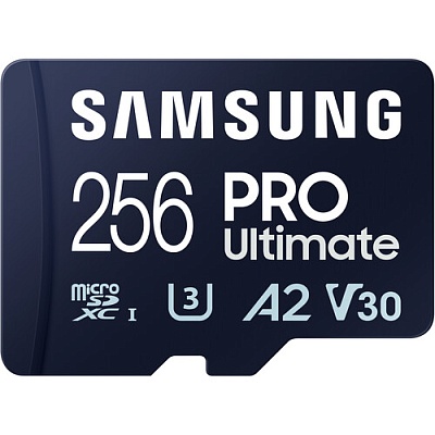 Карта памяти Samsung PRO Utimate microSDXC 256GB U3 A2 V30 UHS-I R200/W130MB/s (MB-MY256SA)