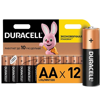 Батарейка Duracell LR6/MN1500 12BL Basic АА