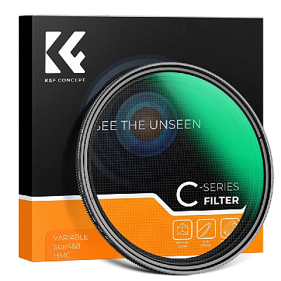 Светофильтр K&F Concept Variable Star 4-8 Filter Green Coated 82mm звездный