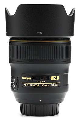 Объектив комиссионный Nikon 35mm f/1.4G AF-S Nikkor (б/у, гарантия 14 дней, S/N 245844)