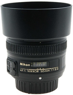 Объектив комиссионный Nikon 50mm f/1.8G AF-S Nikkor (б/у, гарантия 14 дней, S/N 2053185)