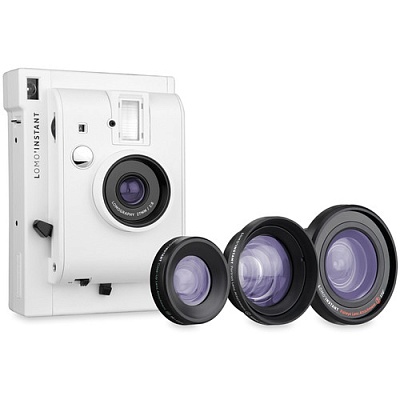 Фотоаппарат моментальной печати Lomography LOMO'Instant White Edition + объективы