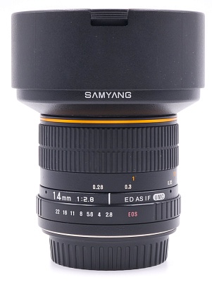 Объектив комиссионный Samyang 14mm f/2.8 ED AS IF UMC Canon EF (б/у, гарантия 14 дней, S/NB213E0158)