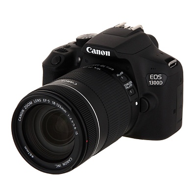 Фотоаппарат зеркальный Canon EOS 1300D Kit EF-S 18-135mm f3.5-5.6 IS Black