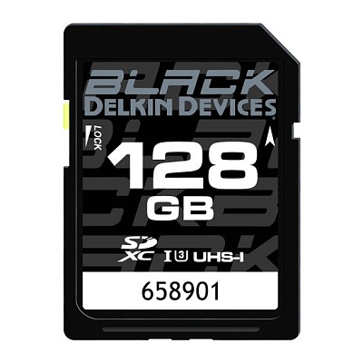 Карта памяти Delkin Devices BLACK SDXC 128GB UHS-I U3 V30 R90/W90MB/s (DDSDBLK128GB)