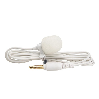Микрофон Saramonic SR-M1W, петличный, 3.5mm TRS для  Blink White, белый