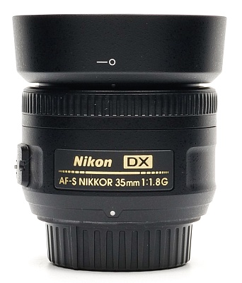 Объектив комиссионный Nikon 35mm f/1.8G AF-S DX Nikkor (б/у, гарантия 14 дней, S/N 3243807)