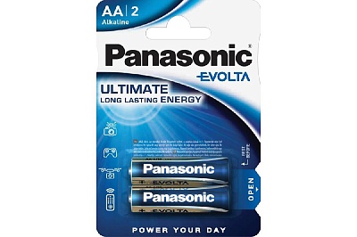 Батарейка Panasonic LR6EGE/2BP AA 2шт в блистере (цена за блистер)