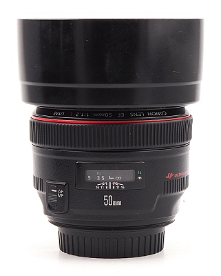 Объектив комиссионный Canon EF 50mm f/1.2L USM (б/у, гарантия 14 дней, S/N 790415)