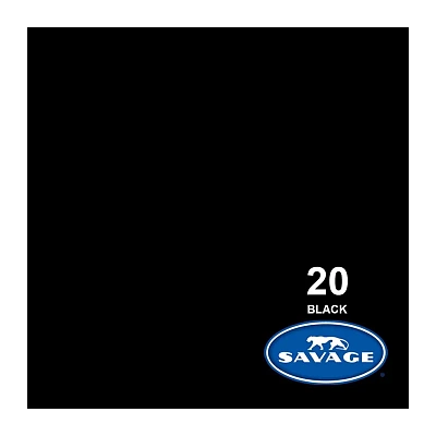 Фон бумажный Savage SA 20-12 BLACK 2,72х11м черный
