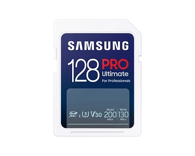 Карта памяти Samsung PRO Utimate SDXC 128GB U3 A2 V30 UHS-I R200/W130MB/s (MB-SY128SB)